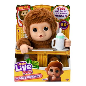 عروسک رباتیک منگو میمون کوچولوی مدل Moose - Little Live Pets - My Baby Monkey Mango _عروسک رباتیک